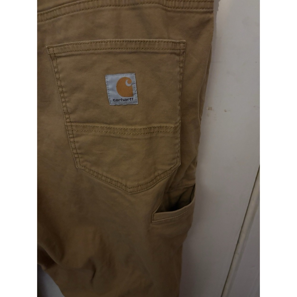 Carhartt Relaxed Fit Work Pants Khaki 44x30 Men's Carpenter Utility B151 - Picture 6 of 8